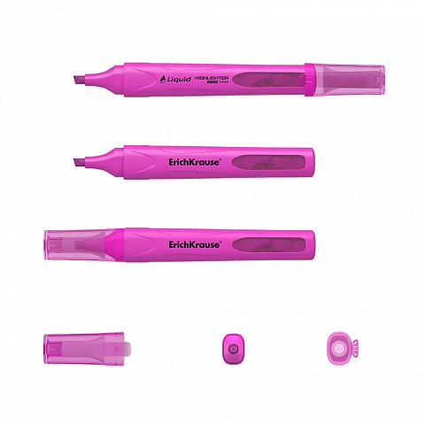 Текстовыделитель клин/нак 1-5 мм Liquid Visioline V-14 Neon жидкие чернила розовый /10/