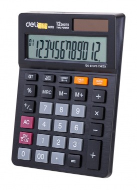 Калькулятор наст. 12 разр. 100х142хмм черный