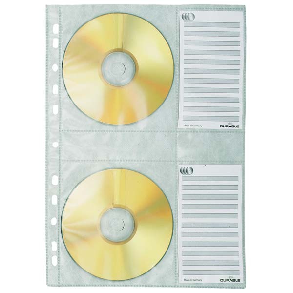 Перфофайлы для 4-х CD-дисков (5 шт.)