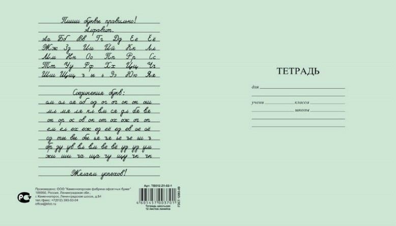 Тетрадь А5  12л. лин. косая зеленая обложка /250/
