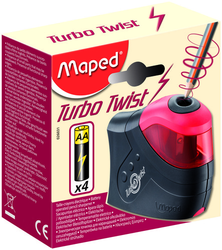 Точилка электрическая "Turbo Twist" с конт. ассорти