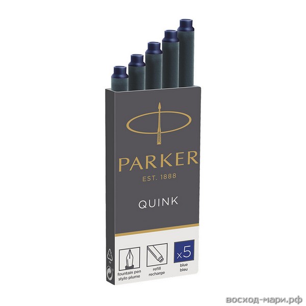Картридж д/перьевой ручки Quink Z11 чернила синие /упак. 5шт/ 