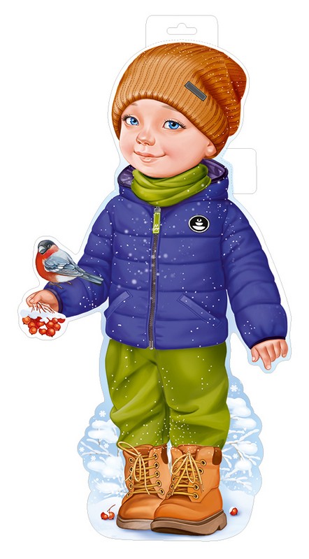 Плакат А3 "Мальчик со снегирем"