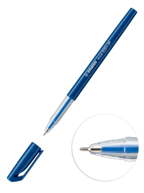 Ручка шар. синяя 0,35мм "excel 828N XF" игол. стержень /10/