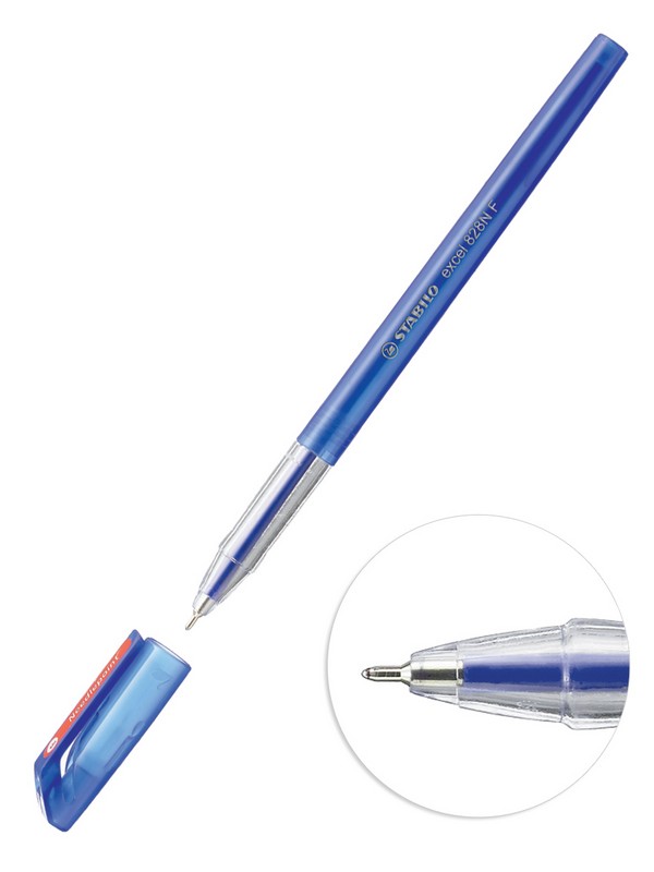 Ручка шар. синяя 0,38мм "Excel 828N F" игол. стержень /10/