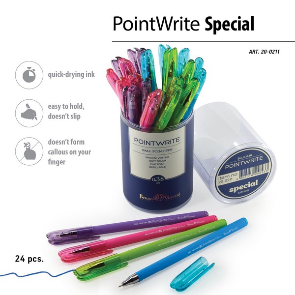 Ручка шар. синяя 0,38мм "PointWrite. Special" /24/