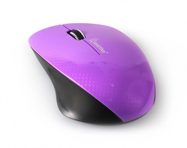 Мышь беспроводная 3кл Smartbuy 309AG-I черный/фиолетовый