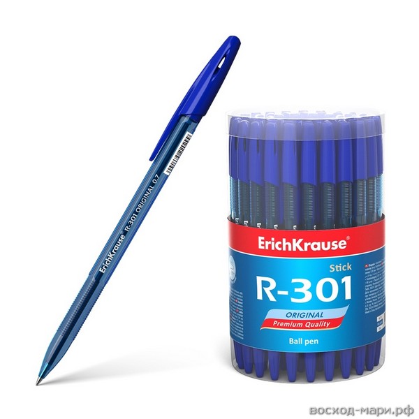 Ручка шар. синяя 0,7мм "R-301 Original Stick" /60/