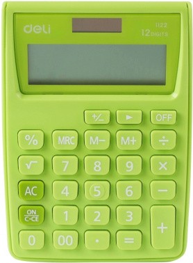 Калькулятор наст. 12 разр. 86*119*29мм зеленый  