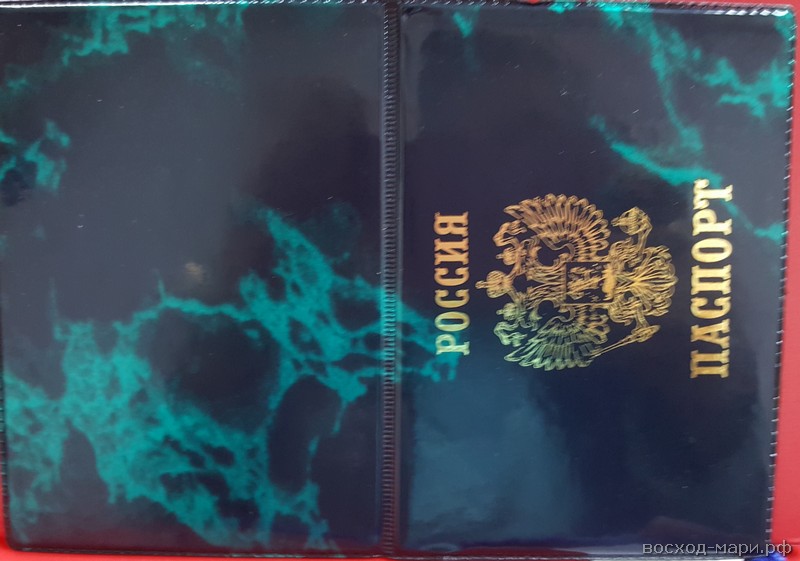 Обложка д/паспорта "Герб" ПВХ, глянец, ассорти