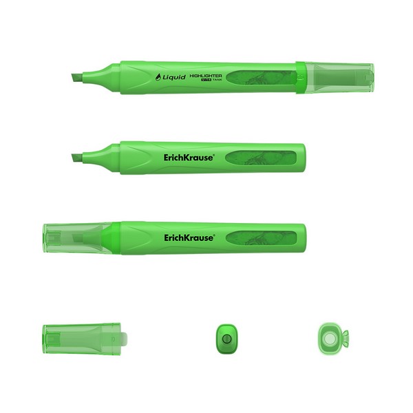 Текстовыделитель клин/нак 1-5 мм Liquid Visioline V-14 Neon жидкие чернила зеленый /10/